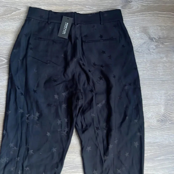 NEW Equipment x Tabitha Simmons Black Warsaw jacquard Star tapered Pants - Picture 12 of 13
